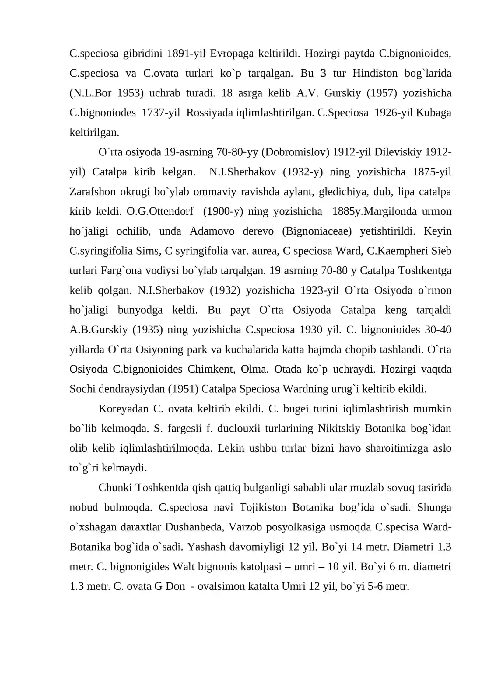 O`zbekistonda o`simliklarni introduksiya qilish tarixi 3