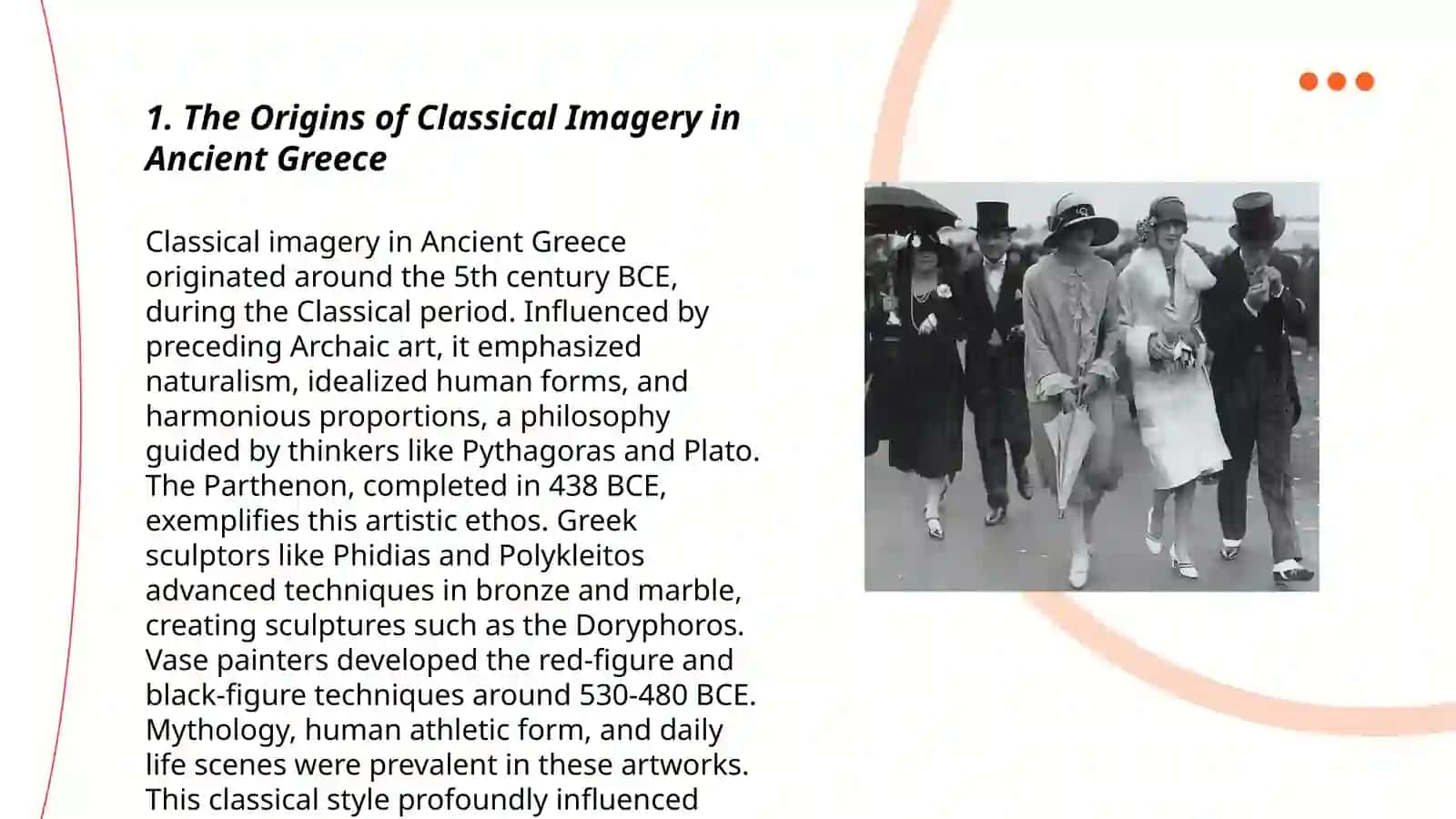 The history of the origin of classical images 3