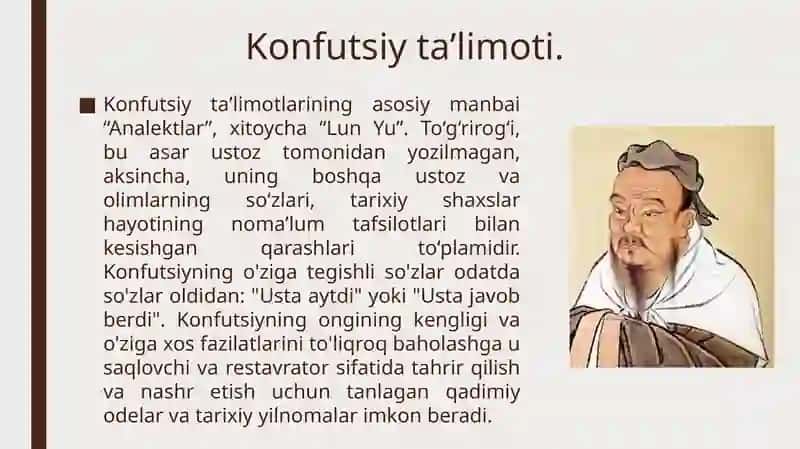 Konfutsiy ta'limoti 3