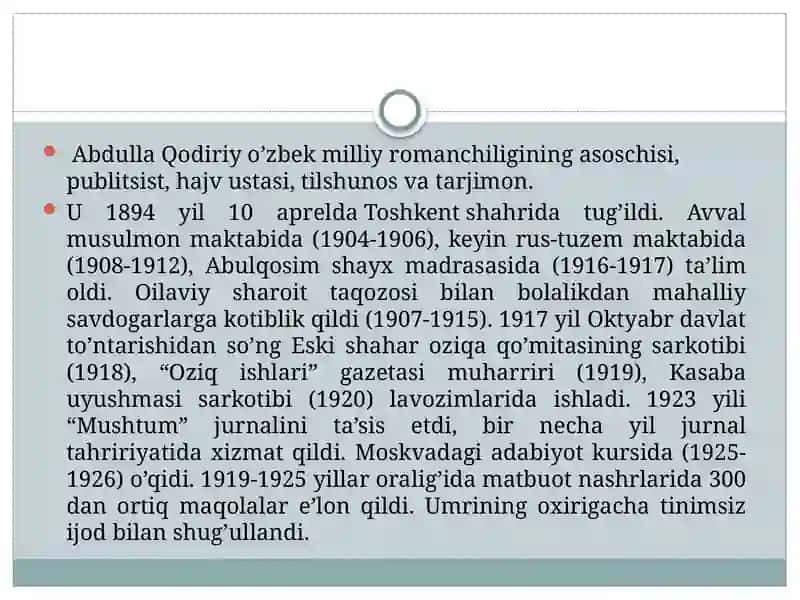 ABDULLA QODIRIYASARLARI VA IJODI 3