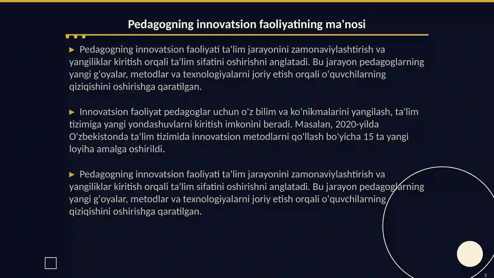 Pedagogning innovatsionfaoliyati 3