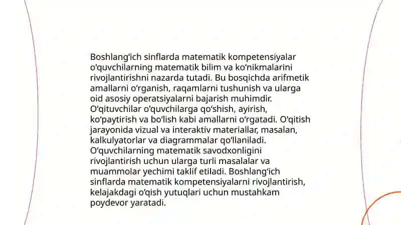 Boshlangʻich sinflarda matematika oʻqitishda kompetensiyaviy yondashuv 3
