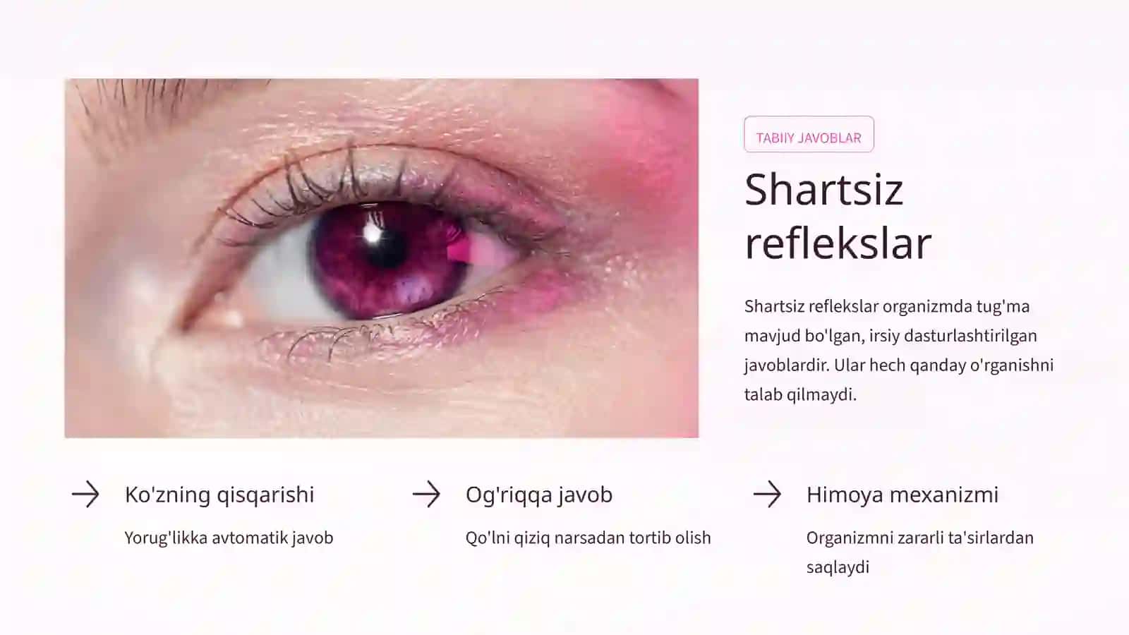 Shartli reflekslarning hosil bo'lishi va tormozlanishi 3