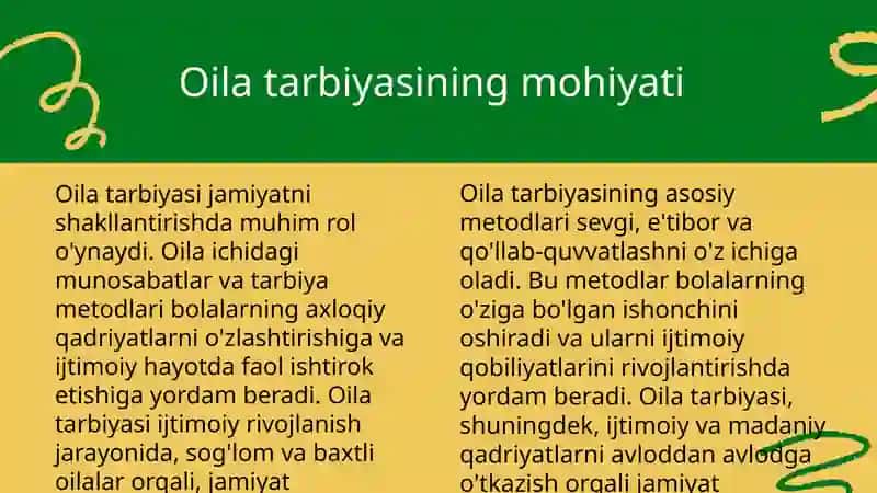 Oila tarbiyasi asoslari 3