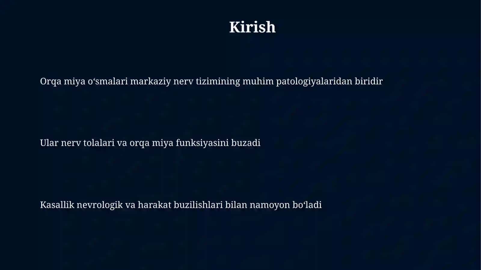Orqa miya oʻsmalari patogenezi va etiologiyasi 3