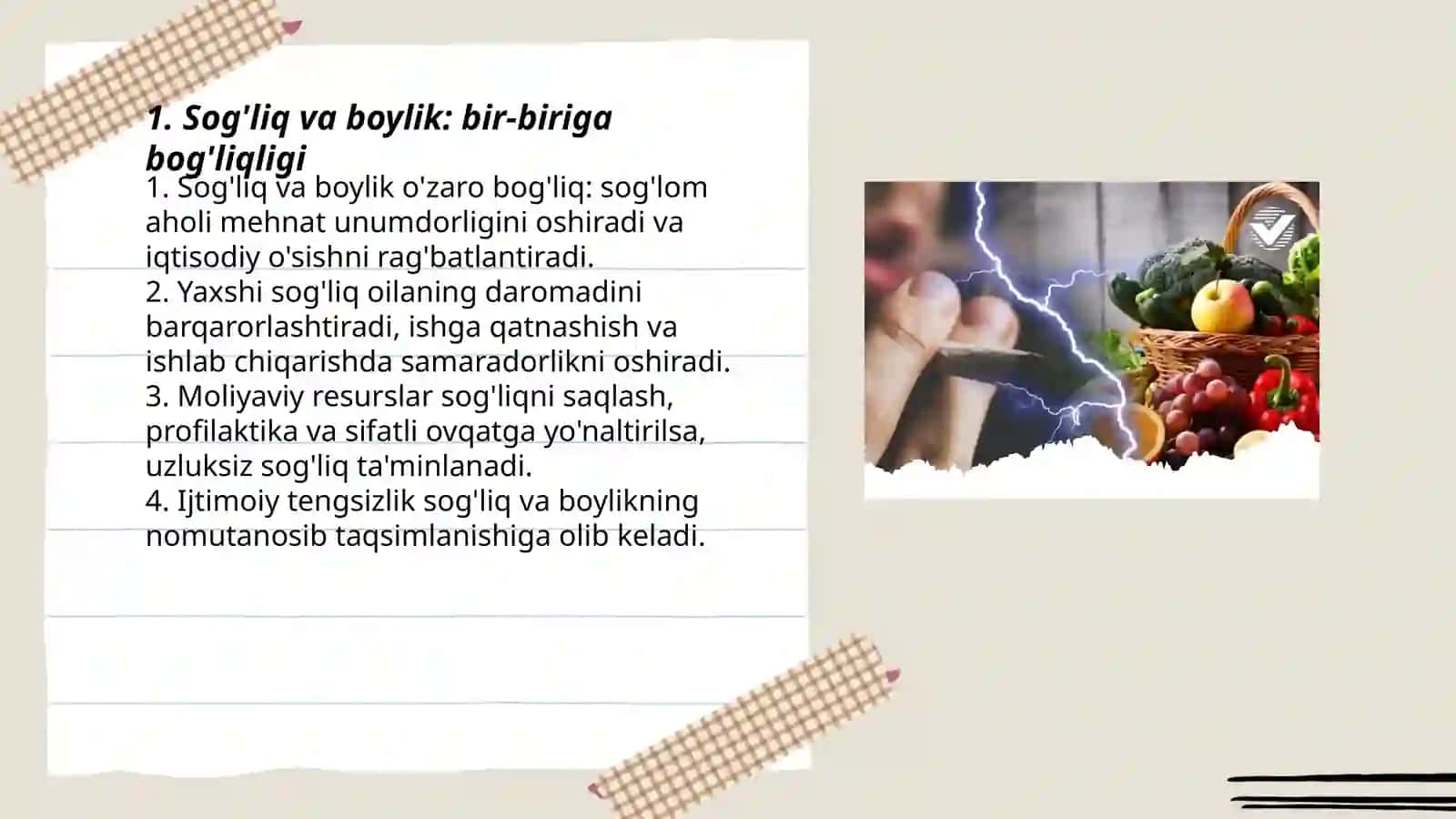 Salomatlik-ulkan boylik 3