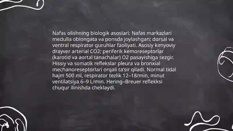 Nafasni idora etilishi 3