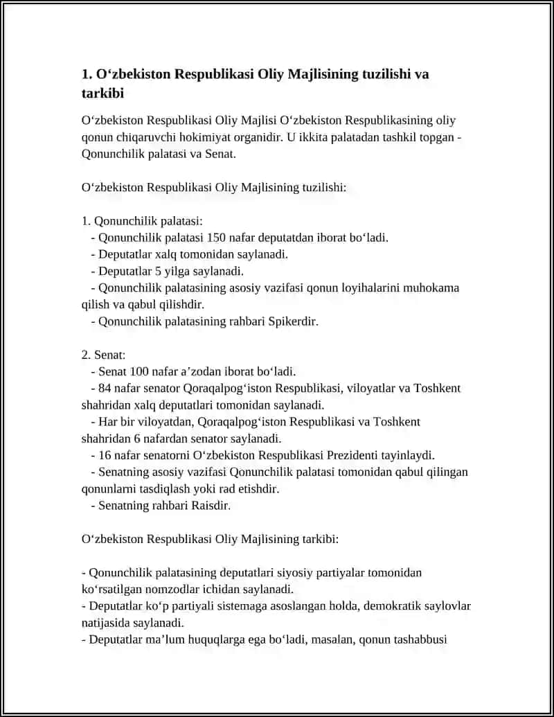 O‘ZBEKISTON RESPUBLIKASI OLIY MAJLISI 3