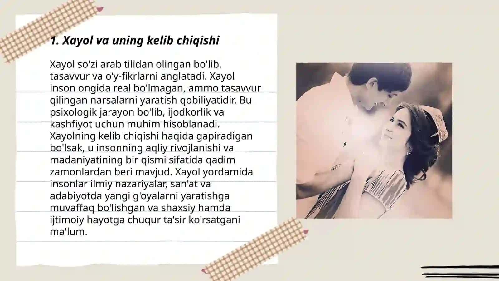 Xayol xaqida tushuncha 3