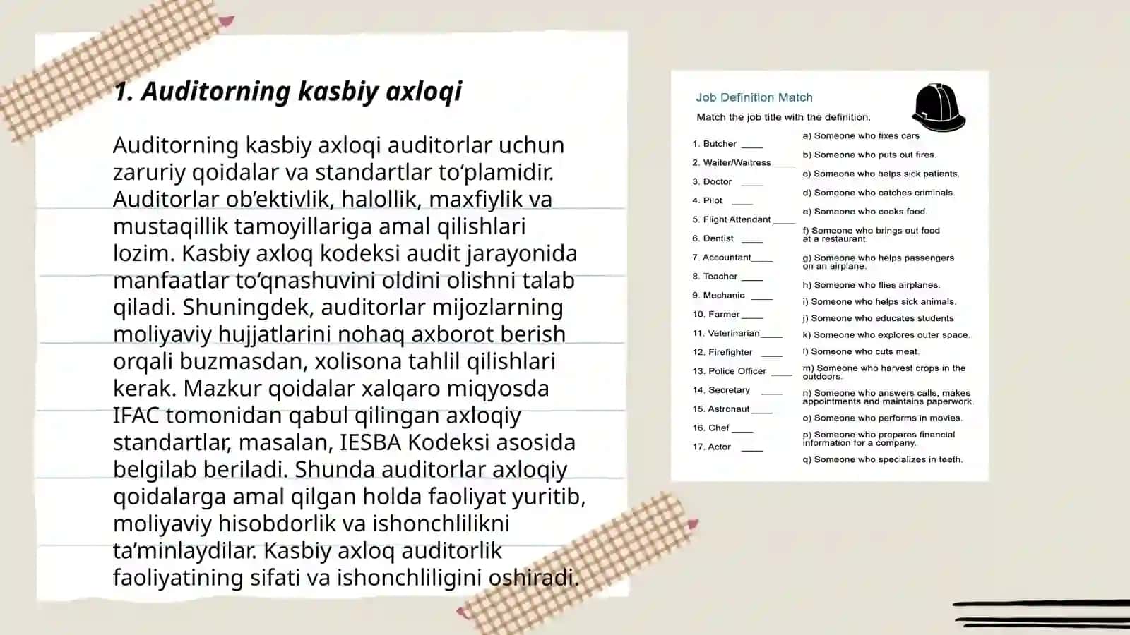 Auditorning kasb etikasi 3