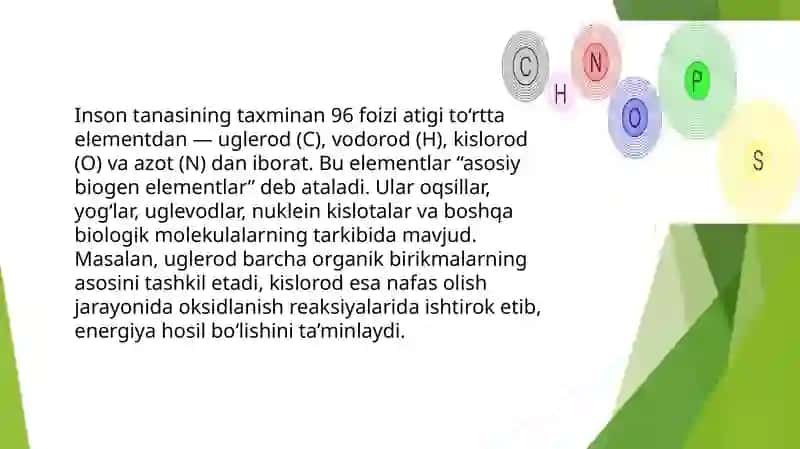 Biogen elementlar kimyosi. Zaharli elementlar kimyosi 3
