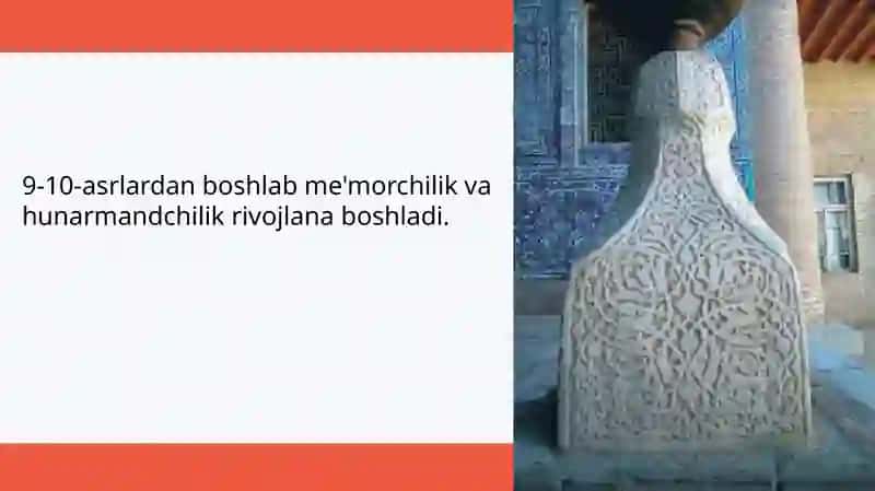 Xorazmda o'rta asr san'ati haykaltaroshligi va ganch o'ymakorligi 3