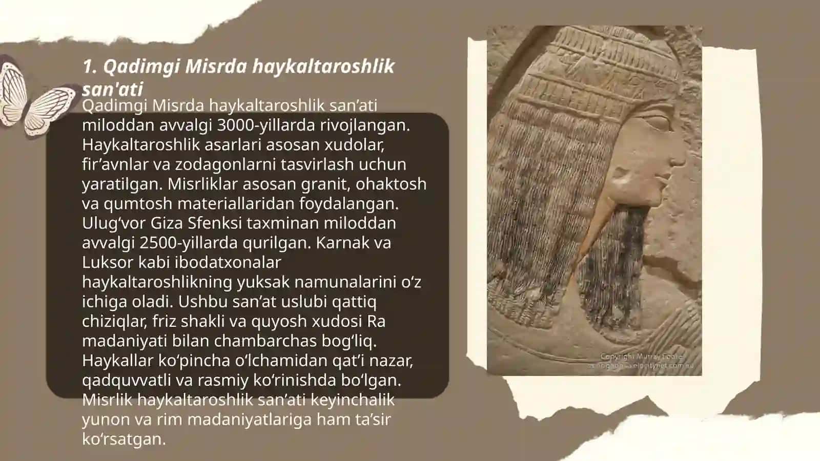 Qadimgi Misr va Old Osiyo san'ati 3