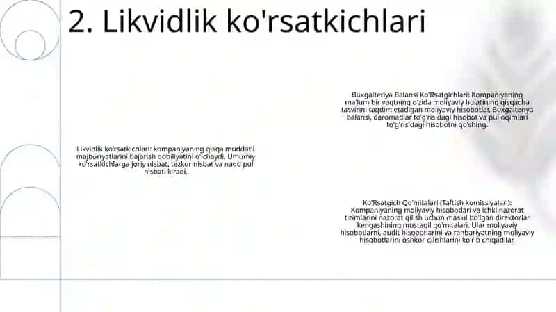 Buxgalteriya Balansi Ko'Rsatgichlari 3