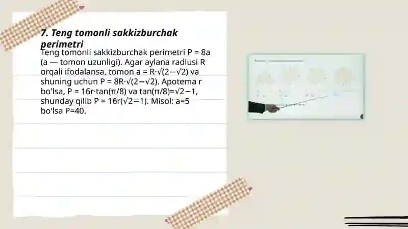 Muntazam shakllarning perimetri 3