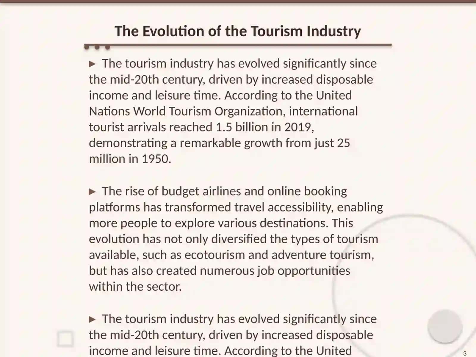 A career in tourism 3