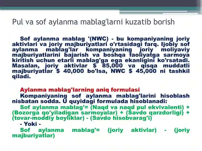 Qisqa muddatli moliyaviy rejalashtirish 3