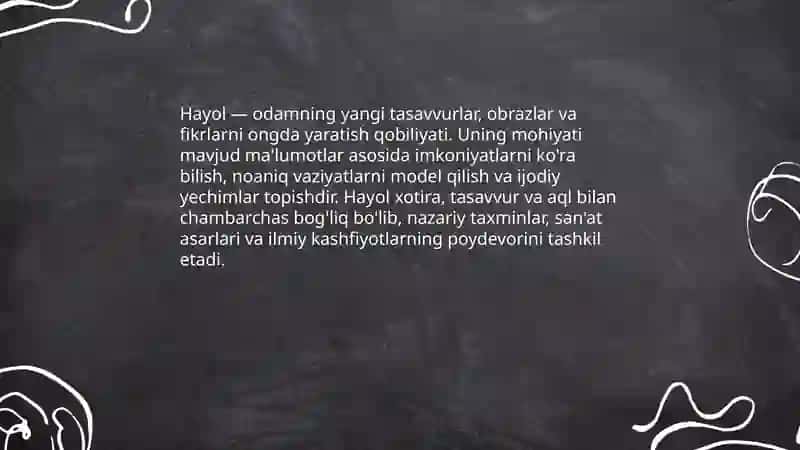Hayolning taʼrifi va mohiyati 3