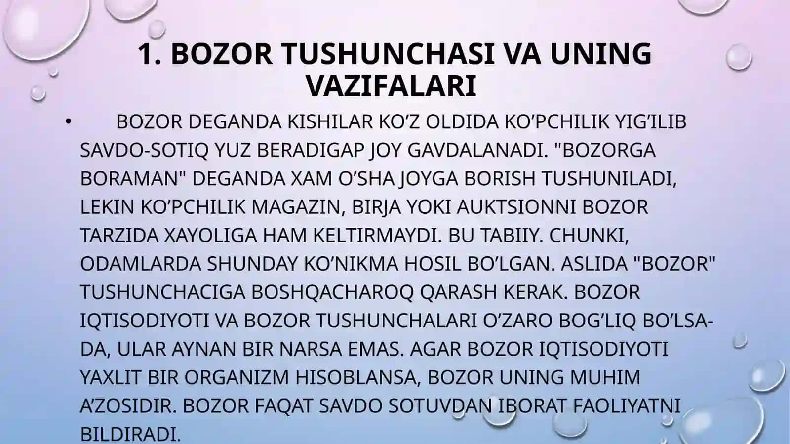 BOZOR TUSHUNCHASI VA TURLARI 3