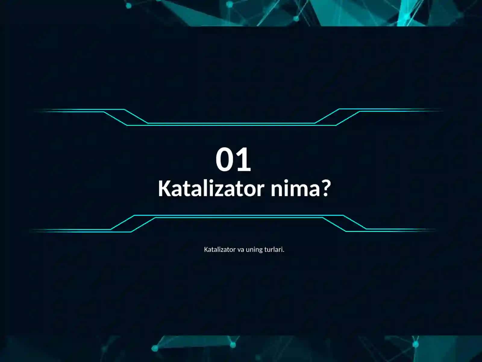 Katalizatorlar va ingibitorlar 3