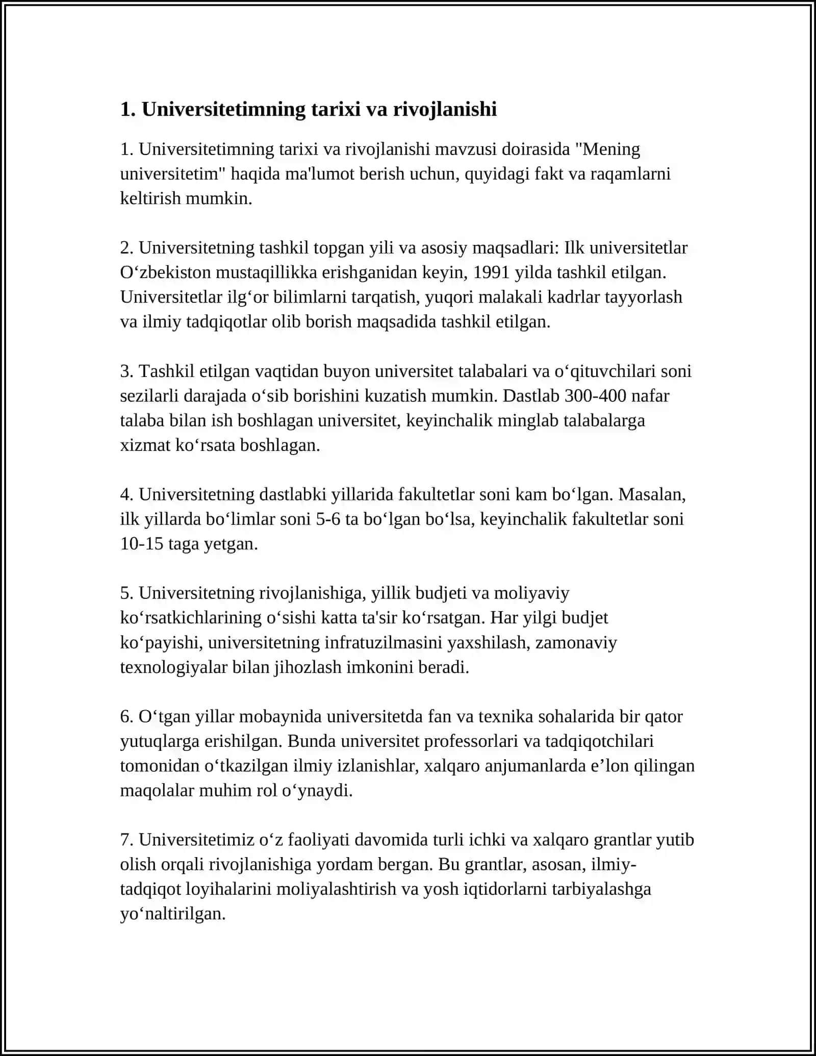 MENING UNIVERSITETIM 3