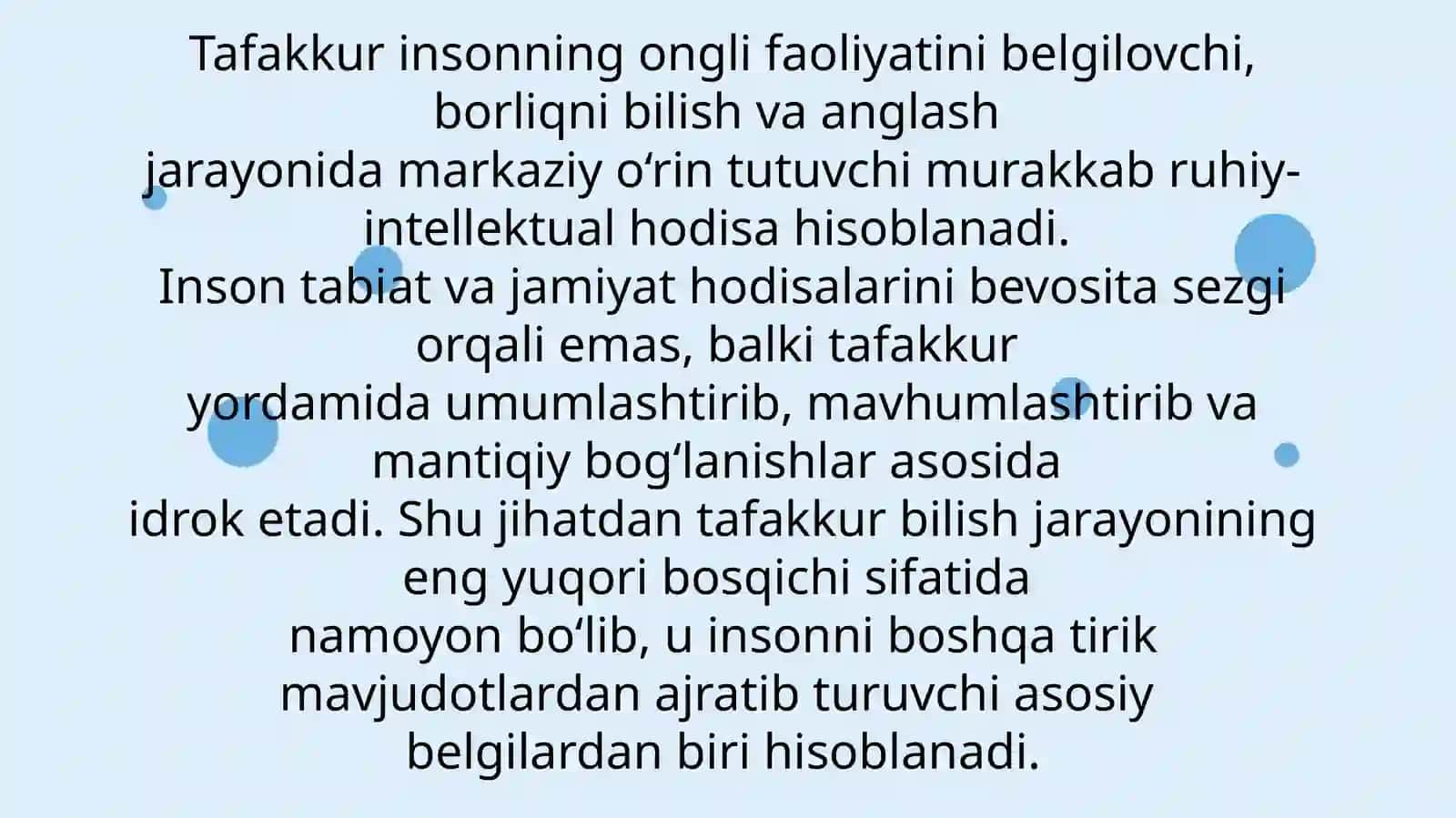 Tafakkurning mantiqiy shakllari va qonunlari 3