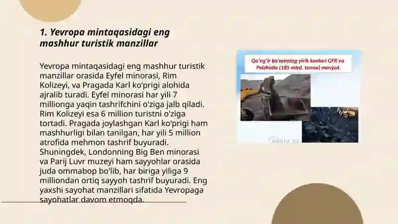 Yevropa mintaqasi turistik resurslari 3