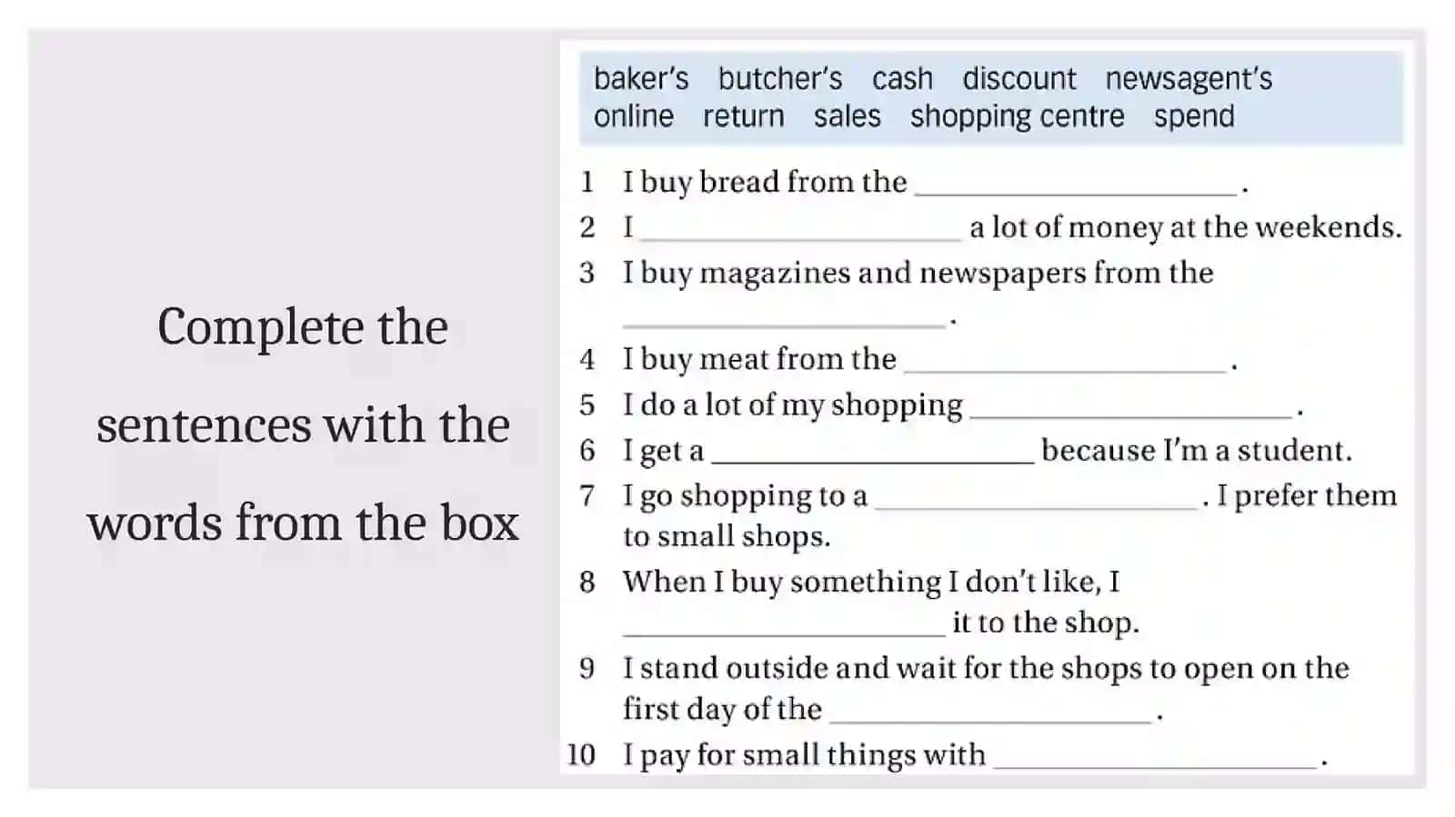 Clothes and shopping 3