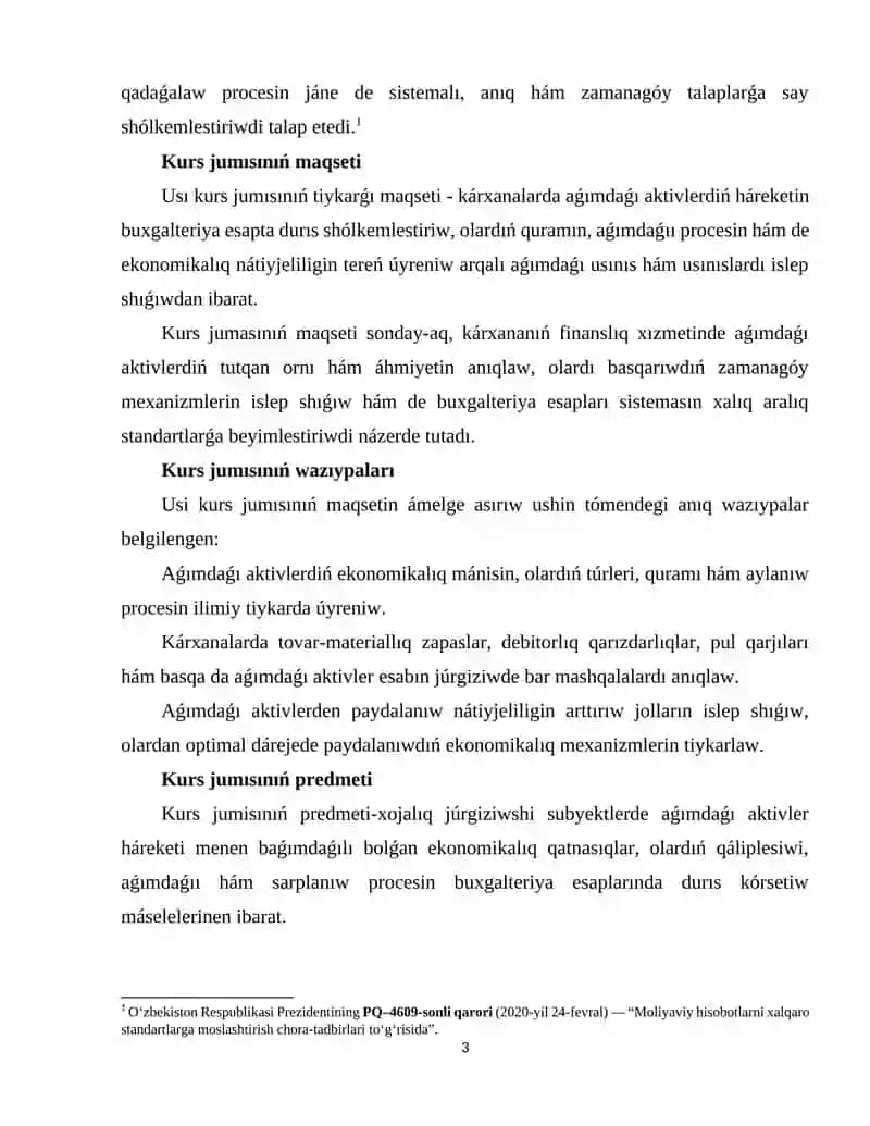 Aǵımdaǵı Aktivler 3