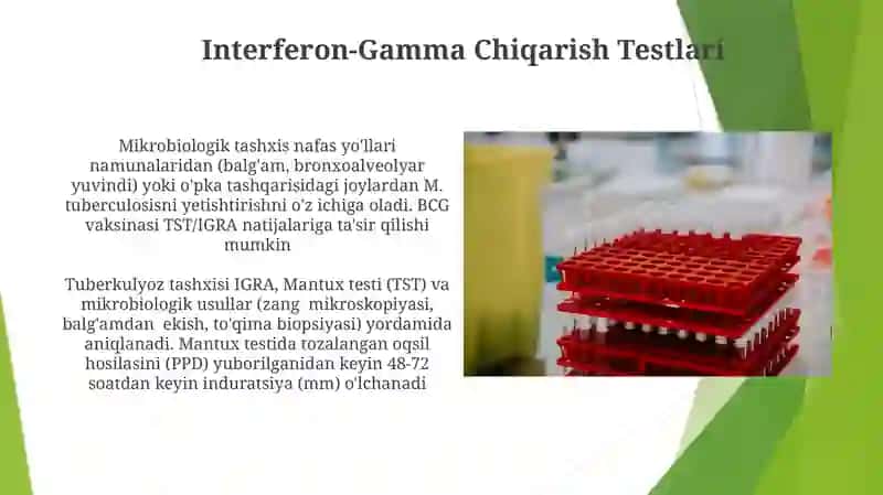 Tuberkulyozni tashxislash usullari 3