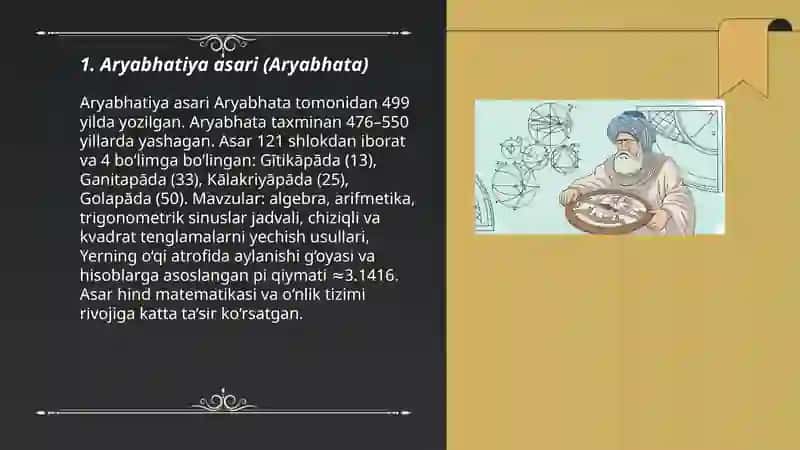 Aryabhatiya asari (Aryabhata) 3