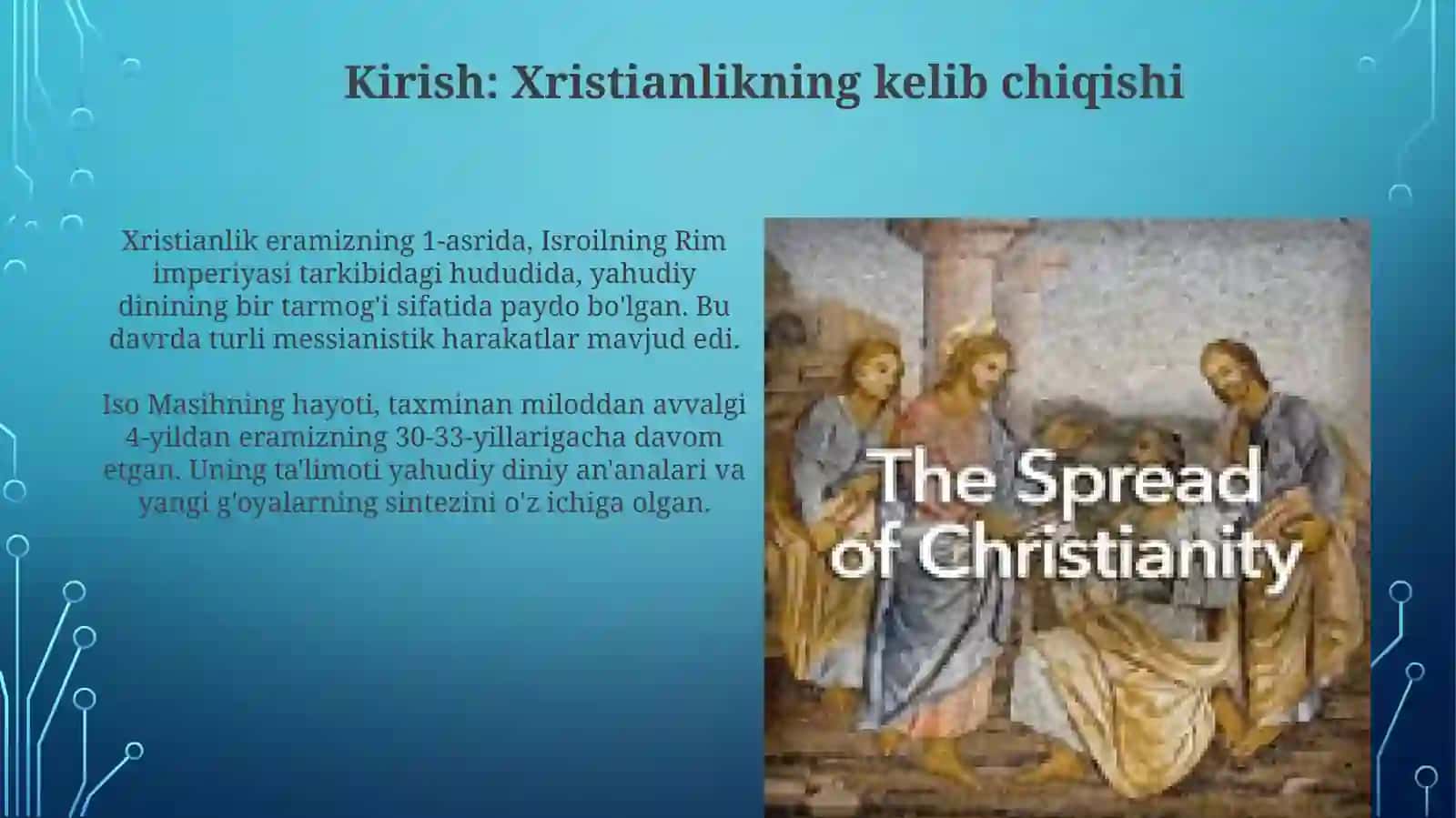 Xristianlikni paydo boʻlishi 3