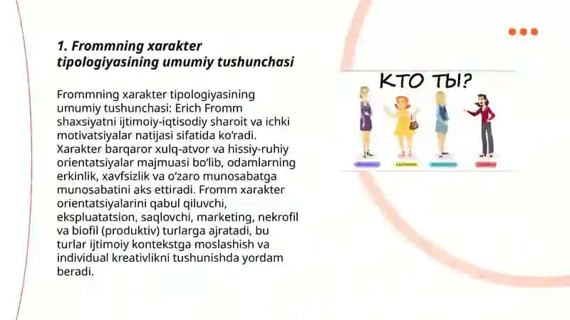 Xarakter tipologiyasi va Fromm usuli 3