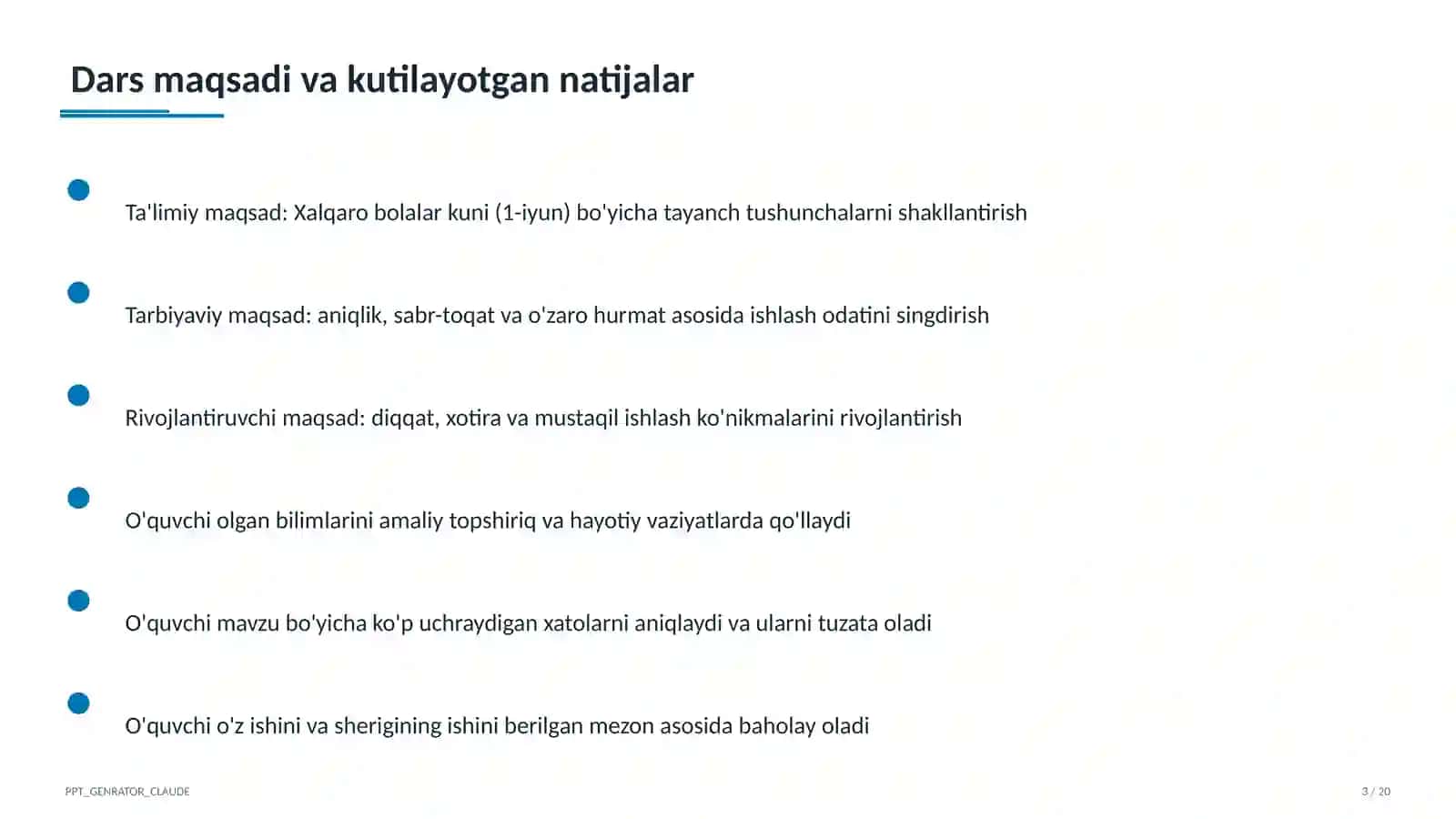 Sinf soati va tarbiyaviy tadbirlar 3