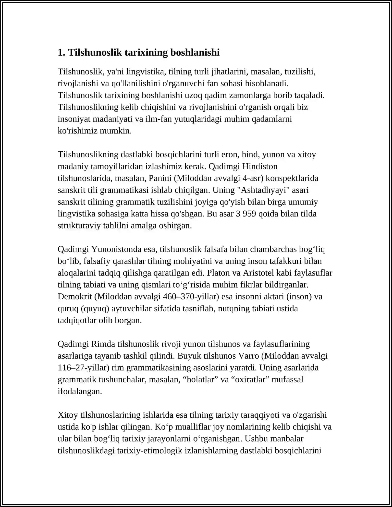 Tilshunoslik Tarixi 3
