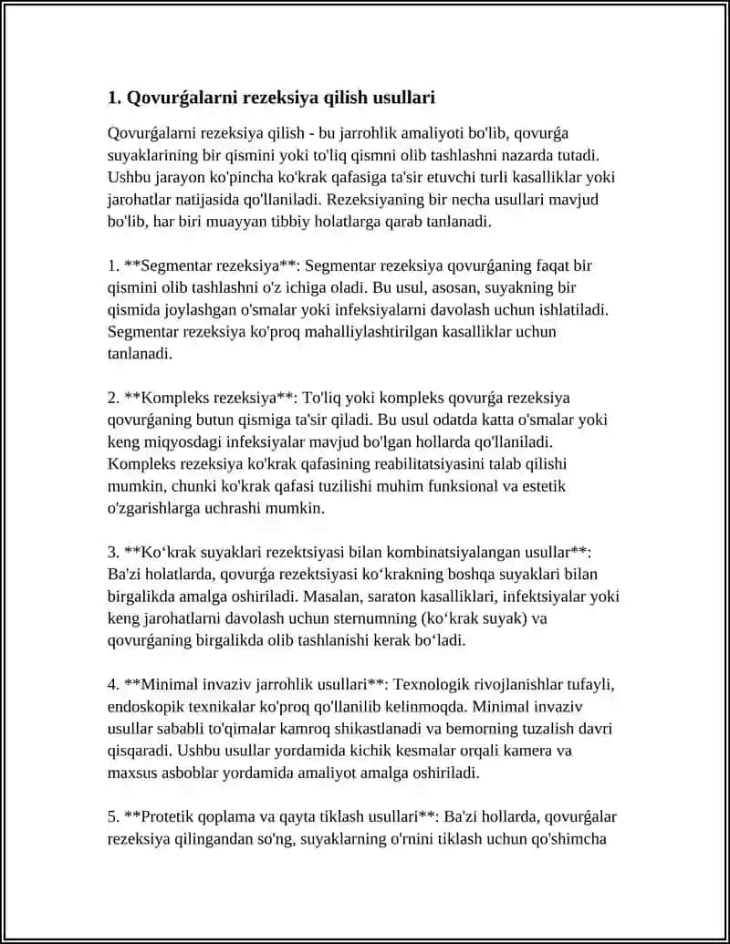 QOVURG‘ALARNI REZEKSIYA QILISH TEXNIKASI 3
