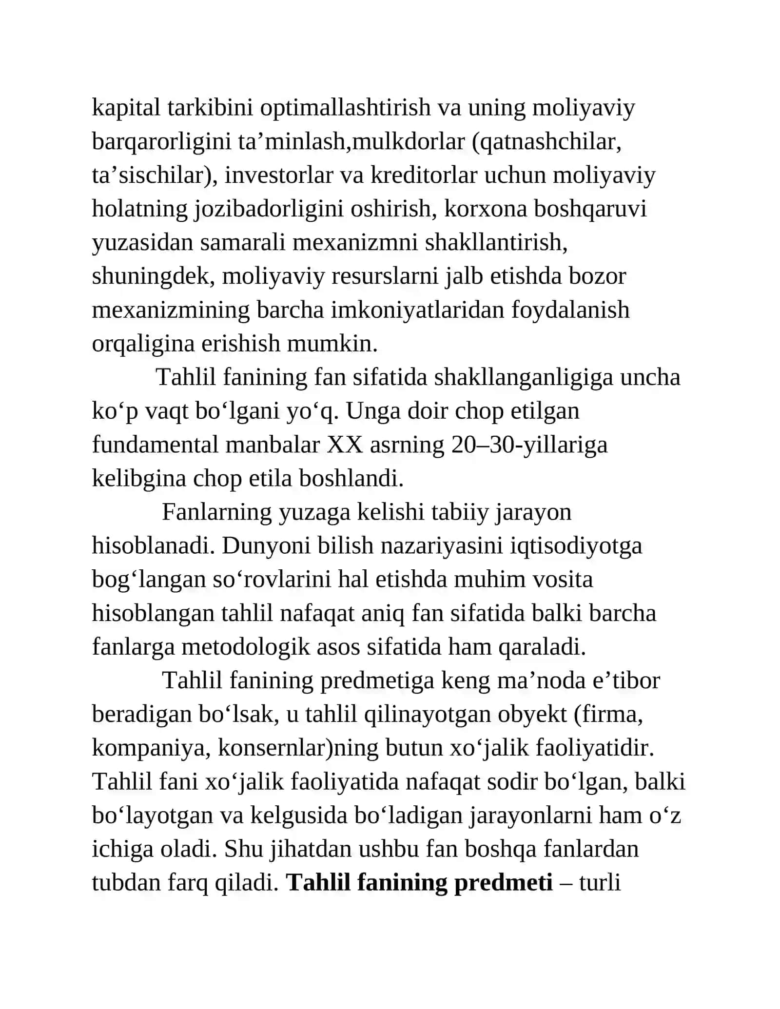 Moliyaviy barqarorlik tahlil 3