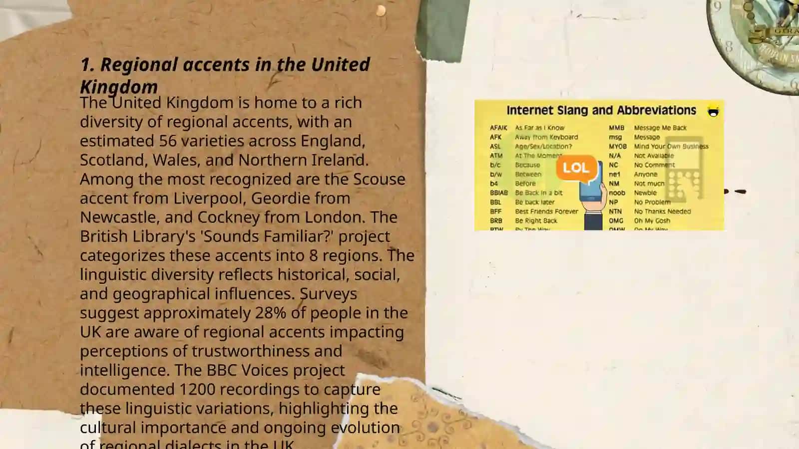 Regional Accents in the United Kingdom 3