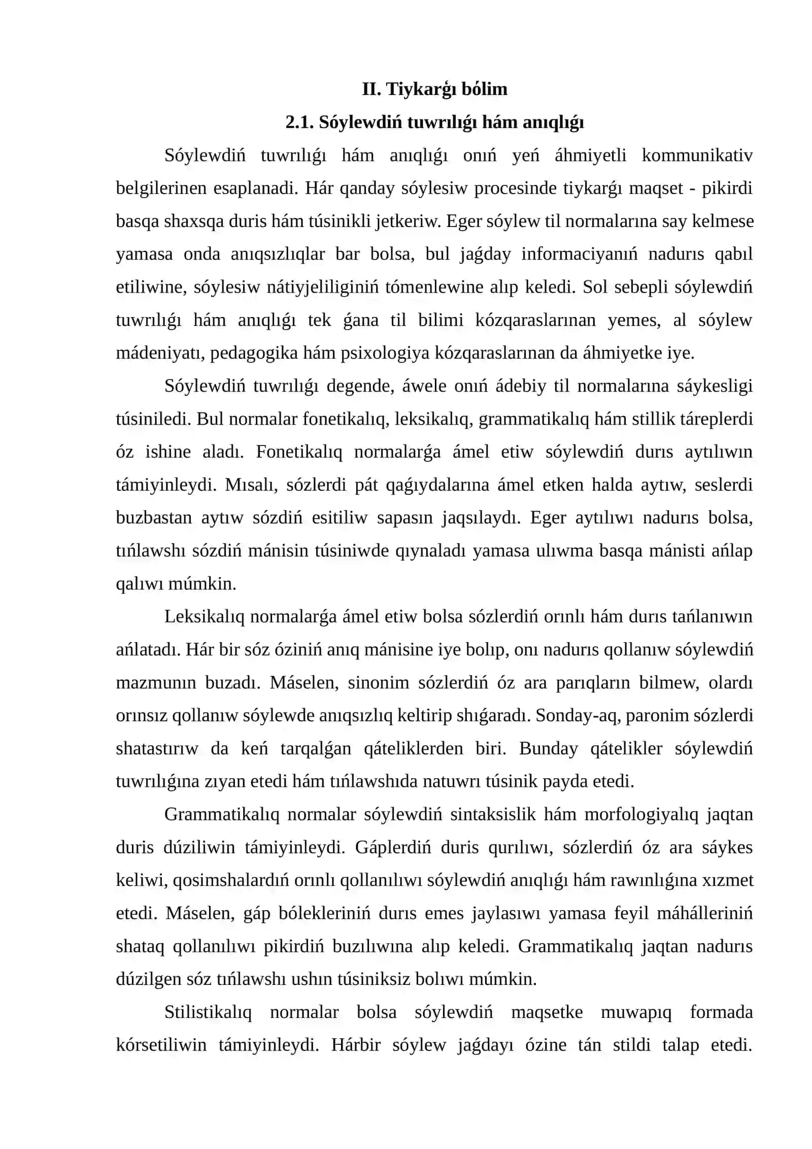 Sόylewdiń kommunikativlik belgileri 3