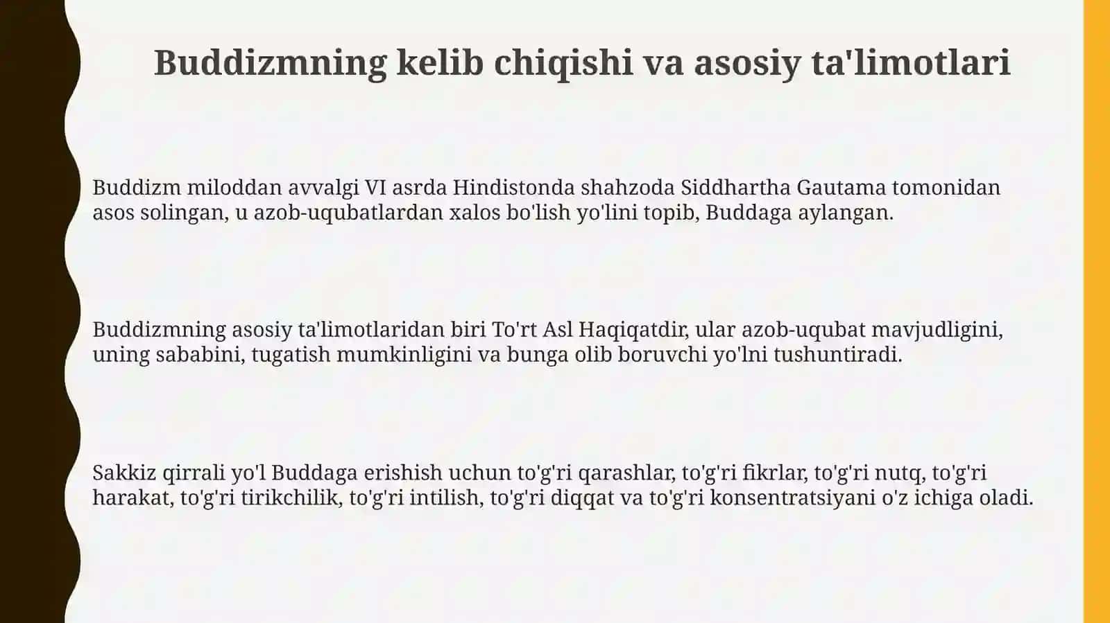 Buddaviylikdagi yunalishlar 3