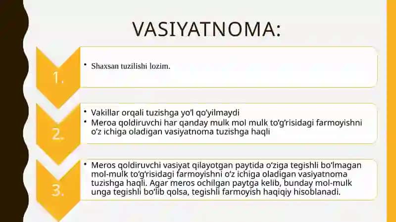 Vasiyat bo’yicha vorislik 3
