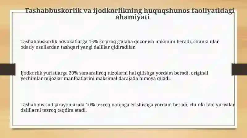 Tashabbus va ijodkorlik 3