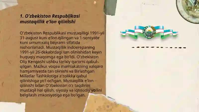 O'zbekiston Respublikasi mustaqil davlat 3