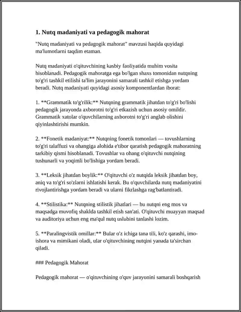 Nutq madaniyati va pedagogik mahorat 3