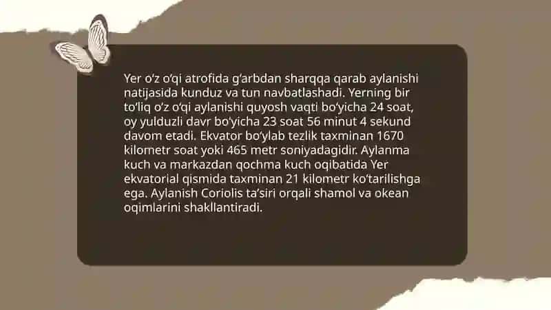 Yerning aylanishi va oqibatlari 3
