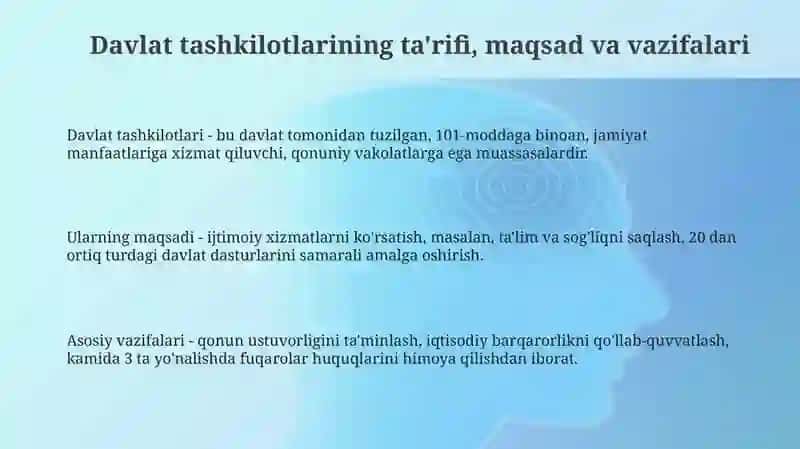 Davlat tashkilotlari 3