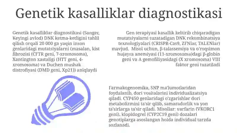 Genetik kasalliklar diagnostikasi 3