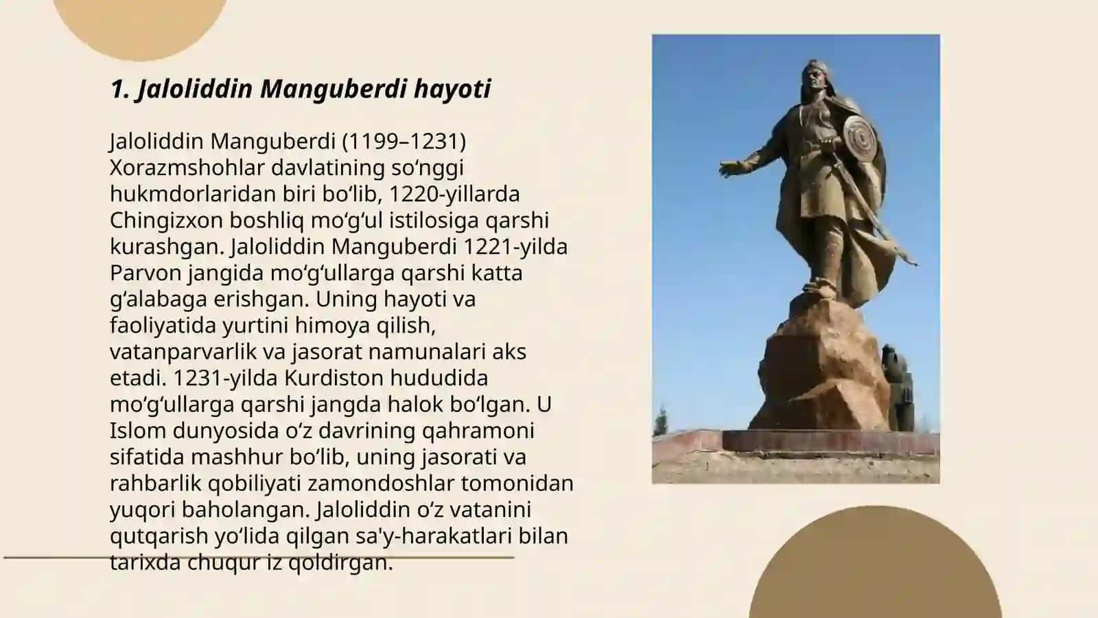 Jaloliddin Manguberdi- Vatan qahramoni 3