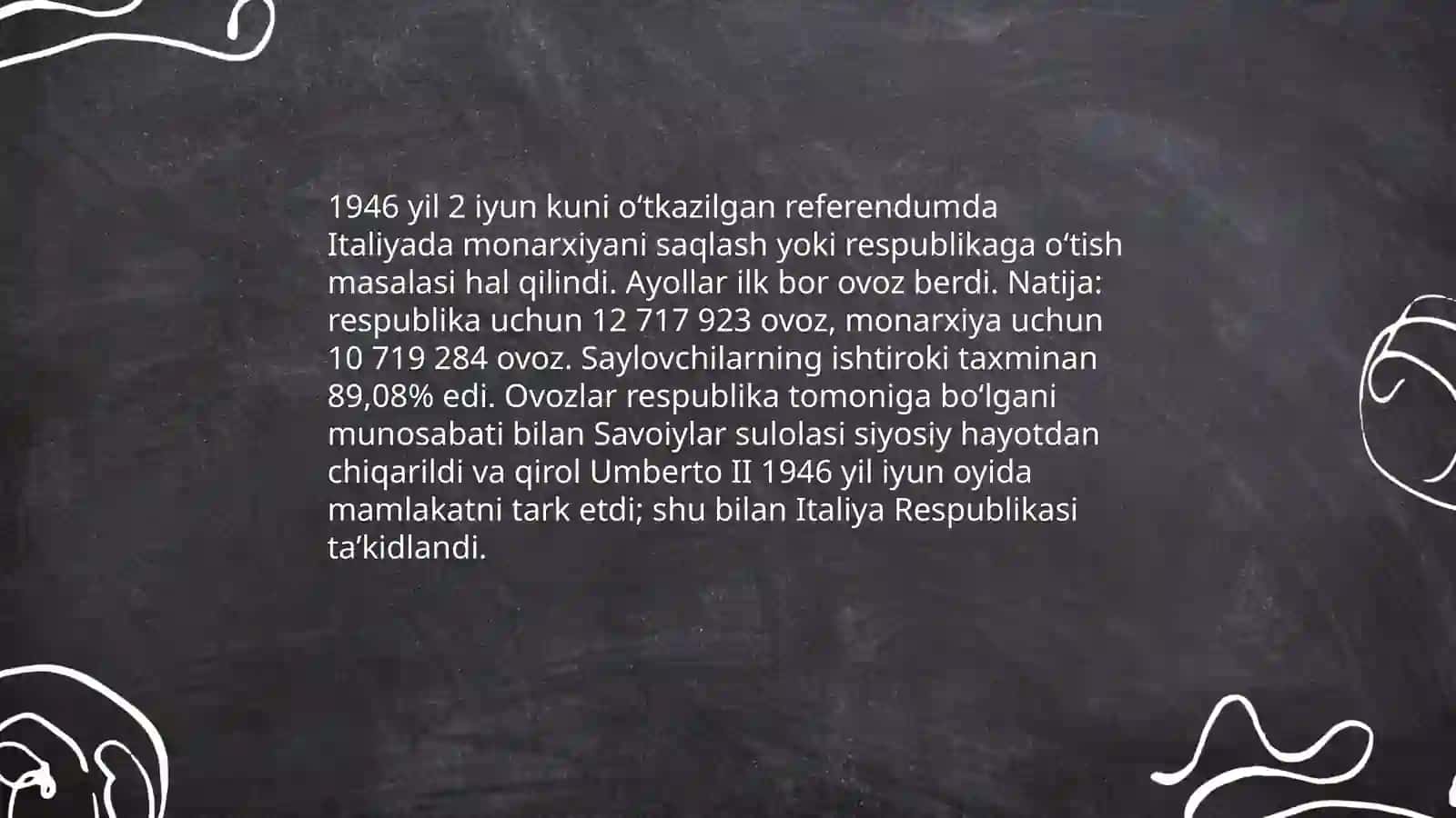 Ikkinchi jahon urushidan so'ng Italiya respublikasi 3