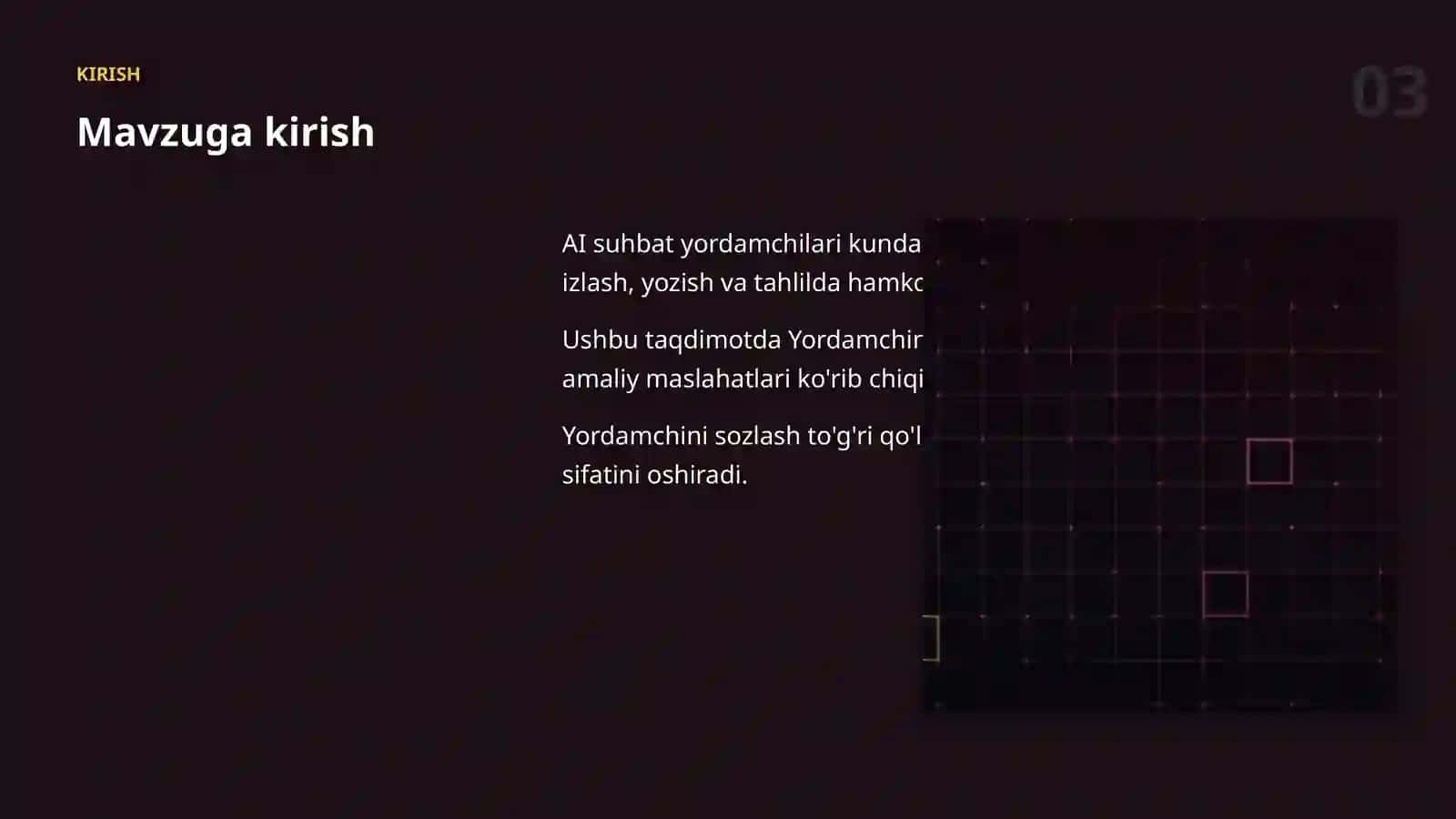 AI SUHBAT YORDAMCHILARI 3